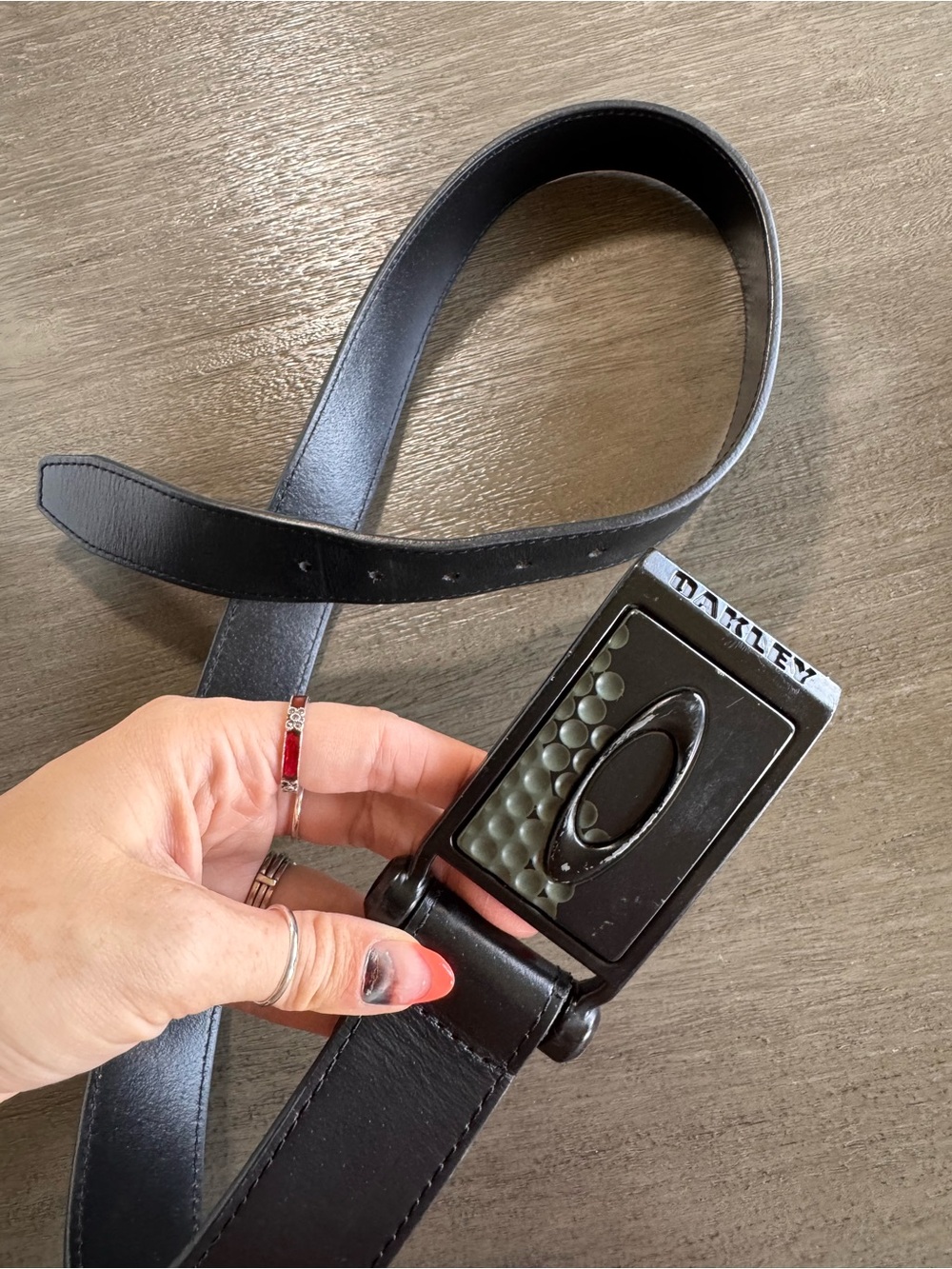 Oakley Black Golf Belt Buckle
